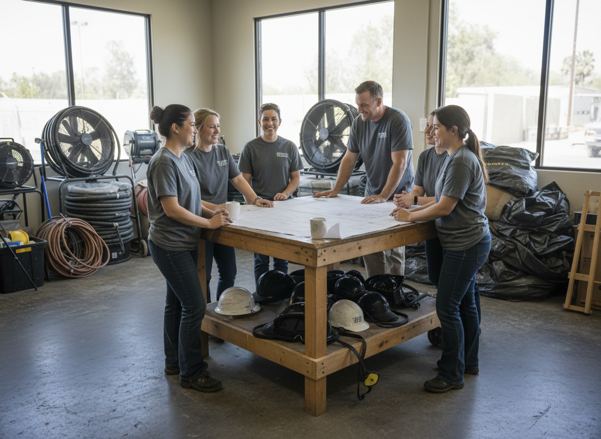 The Water Damage Restoration Porter Ranch team
