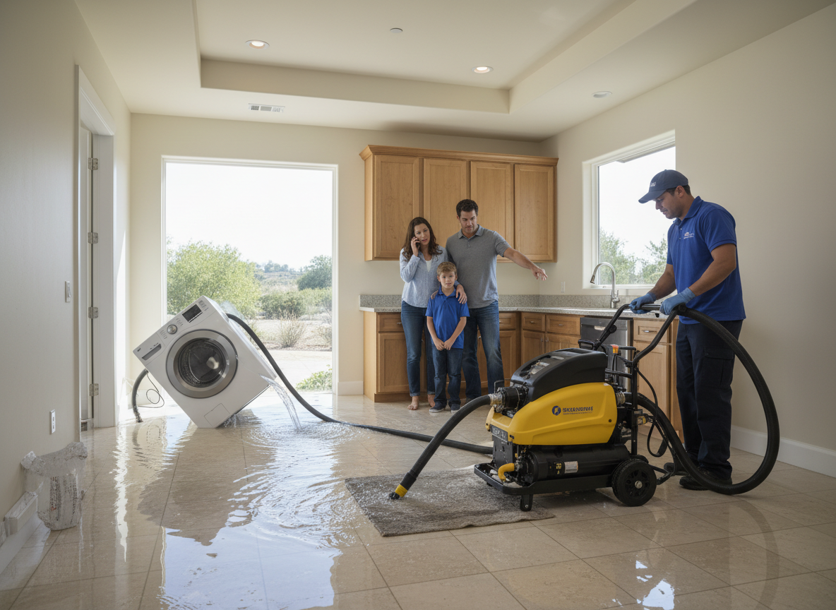 When To Call For Professional Water Extraction After Appliance Leaks In Porter Ranch