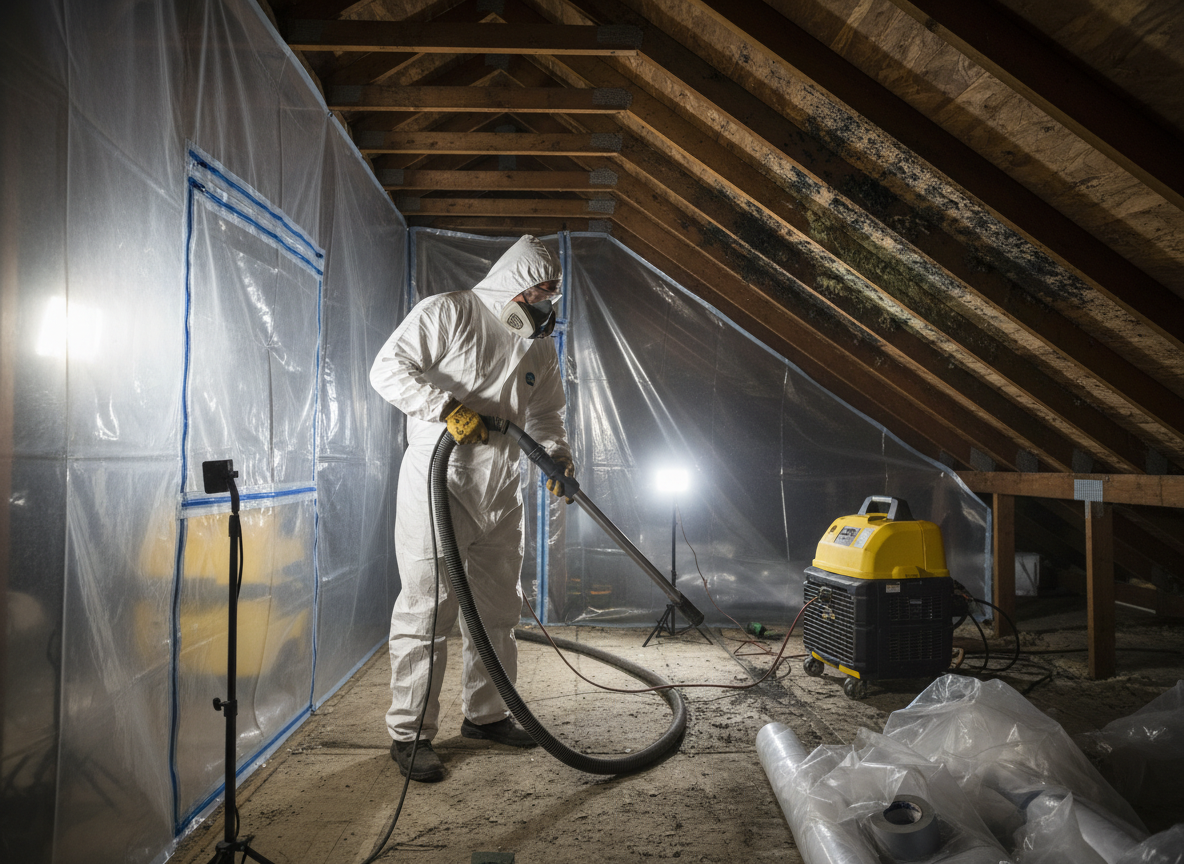 Attic Mold Remediation in Porter Ranch, CA